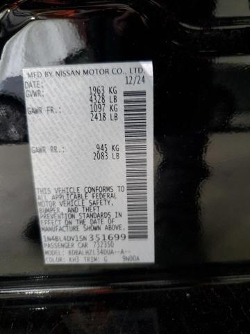 2025 NISSAN ALTIMA SV 1N4BL4DV1SN351699