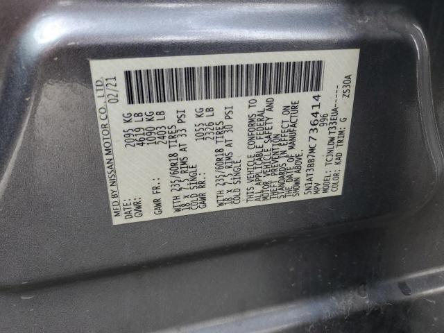 2021 NISSAN ROGUE SV #3296892829