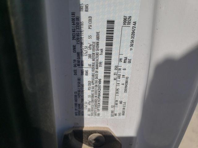 2019 FORD F150 SUPER CAB 1FTEX1CP8KKD57496