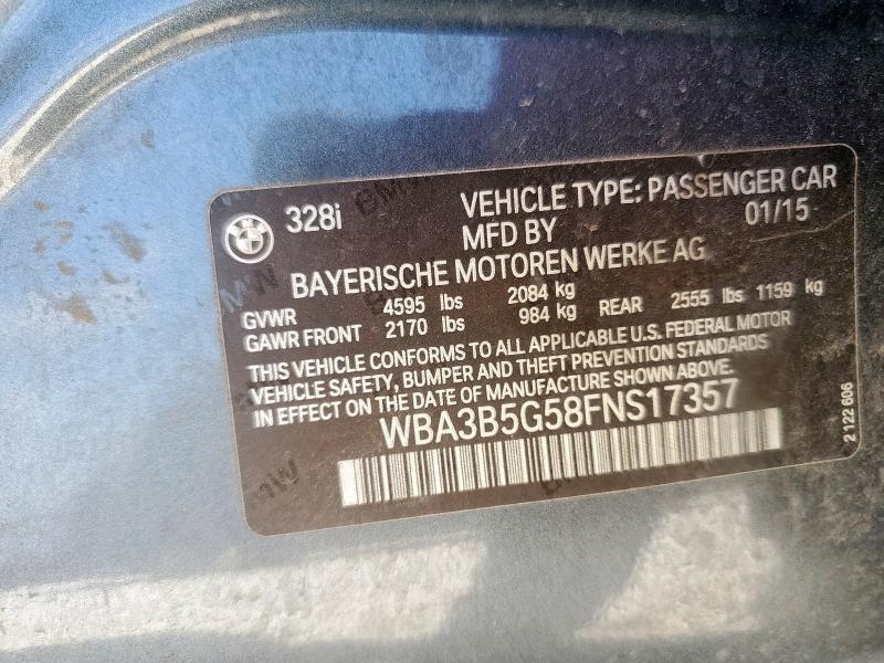 2015 BMW 328 XI SUL - WBA3B5G58FNS17357