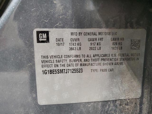 2018 CHEVROLET CRUZE LT 1G1BE5SM7J7125523