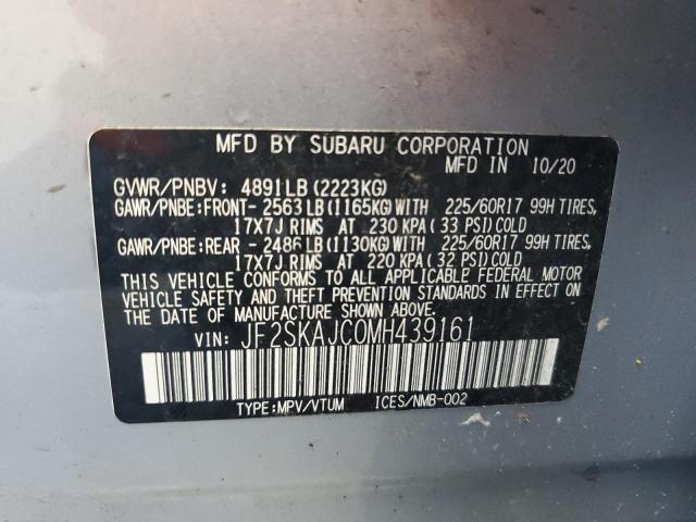 2021 SUBARU FORESTER P JF2SKAJC0MH439161