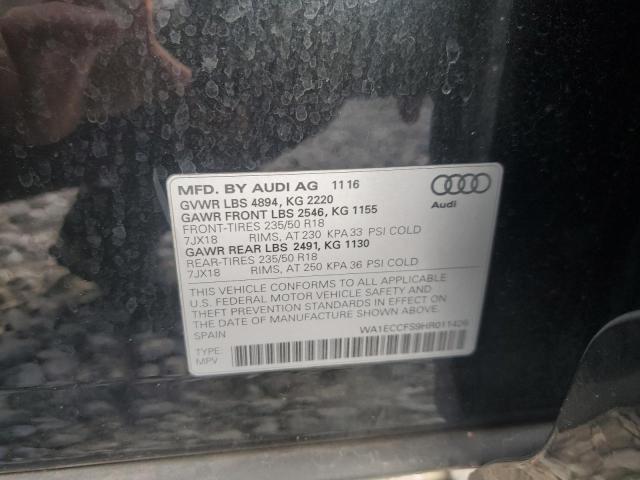 2017 AUDI Q3 PREMIUM - WA1ECCFS9HR011426