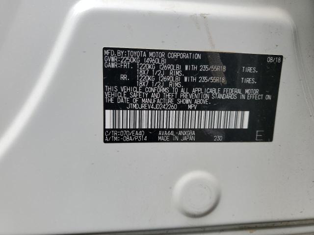 2018 TOYOTA RAV4 HV LIMITED JTMDJREV4JD242260