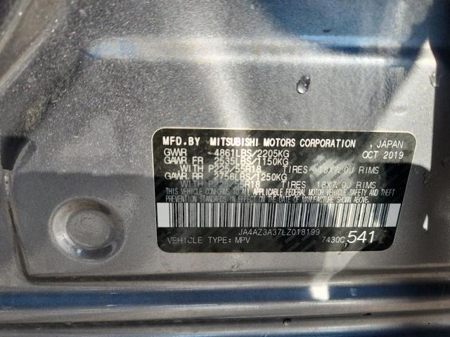 2020 MITSUBISHI OUTLANDER JA4AZ3A37LZ018199