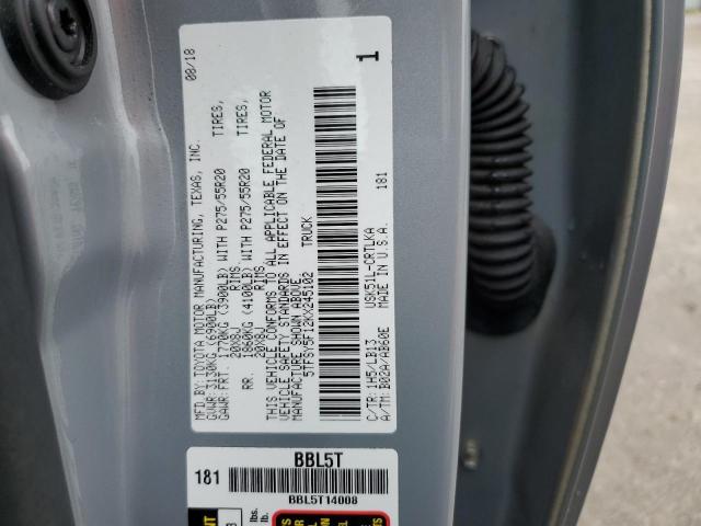 2019 TOYOTA TUNDRA DOU 5TFSY5F12KX245102