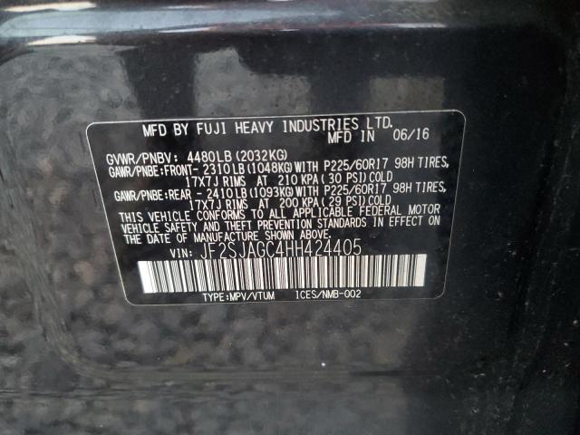 2017 SUBARU FORESTER 2 JF2SJAGC4HH424405