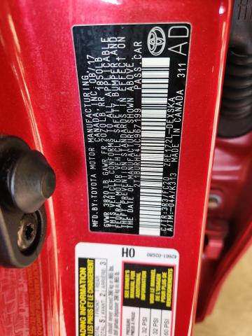 2018 TOYOTA COROLLA L 2T1BURHE4JC967199