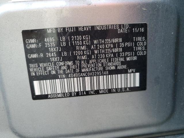 2017 SUBARU OUTBACK 2. 4S4BSANC0H3295148