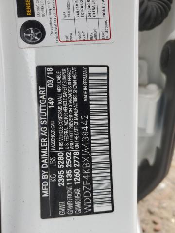 2018 MERCEDES-BENZ E 300 4MATIC - WDDZF4KBXJA438442