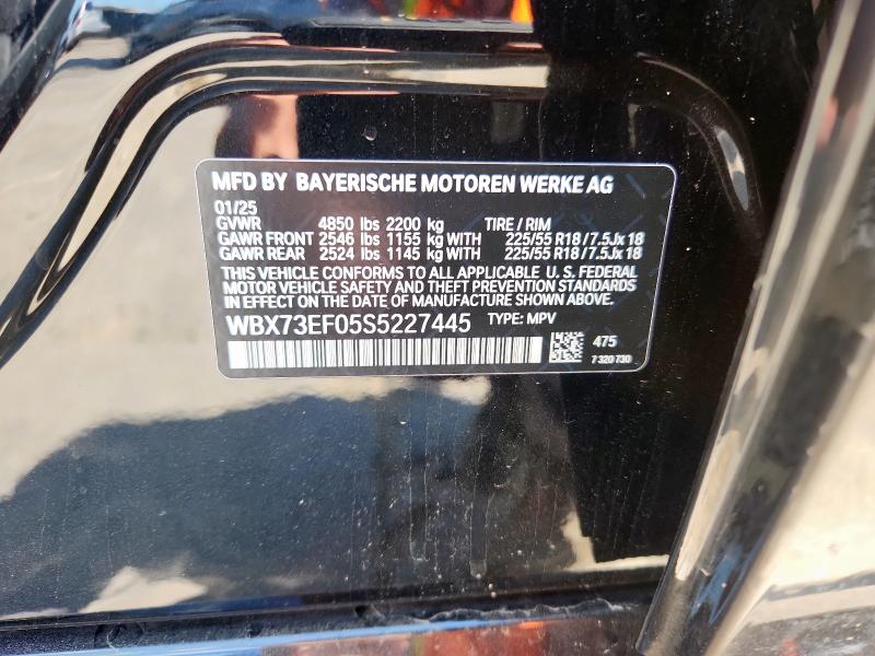 2025 BMW X1 XDRIVE2 WBX73EF05S5227445