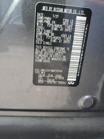 2021 INFINITI QX80 LUXE JN8AZ2AF0M9720249