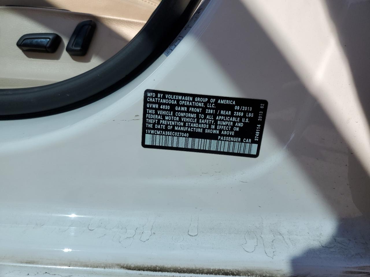 VOLKSWAGEN PASSAT SEL