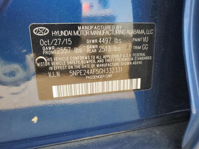 2016 HYUNDAI SONATA SE #3281842460