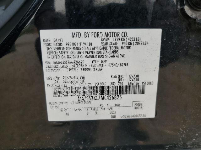 2021 FORD ECOSPORT TITANIUM MAJ6S3KL7MC426825