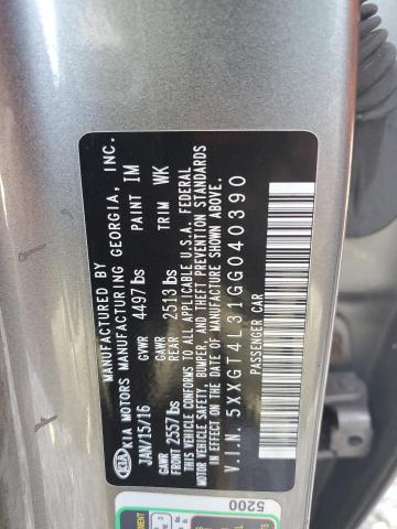 2016 KIA OPTIMA LX 5XXGT4L31GG040390