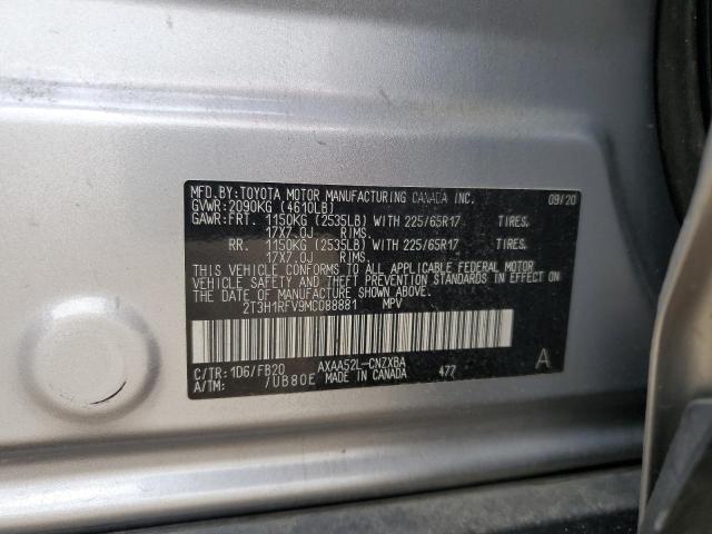 2021 TOYOTA RAV4 LE - 2T3H1RFV9MC088881