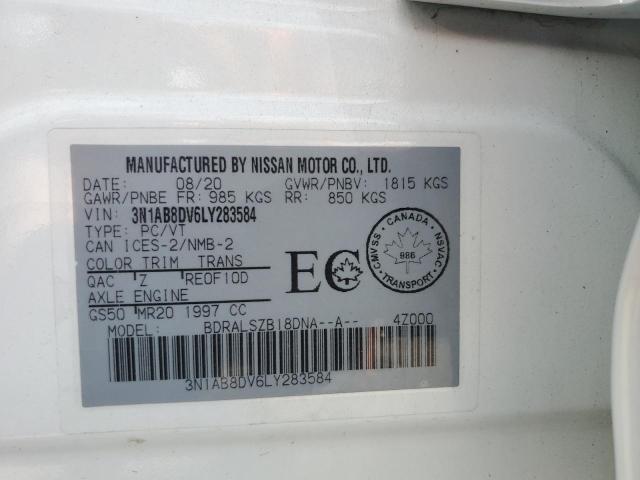 2020 NISSAN SENTRA SR 3N1AB8DV6LY283584