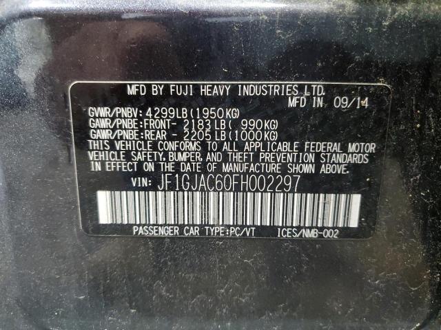 2015 SUBARU IMPREZA PR JF1GJAC60FH002297