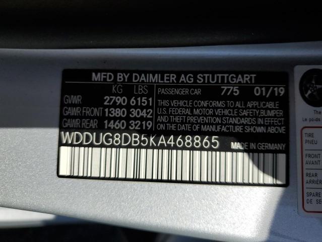 2019 MERCEDES-BENZ S 560 WDDUG8DB5KA468865