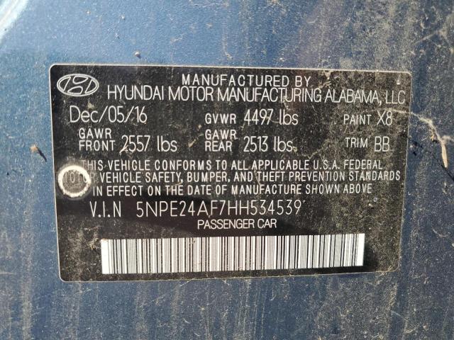 2017 HYUNDAI SONATA SE - 5NPE24AF7HH534539