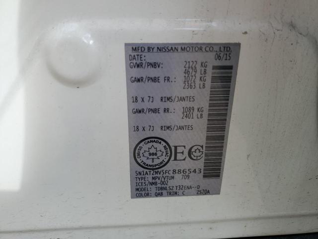 2015 NISSAN ROGUE S 5N1AT2MV5FC886543