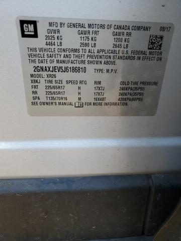 2018 CHEVROLET EQUINOX LT - 2GNAXJEV5J6186810