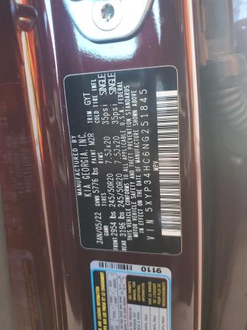 2022 KIA TELLURIDE 5XYP34HC6NG251845