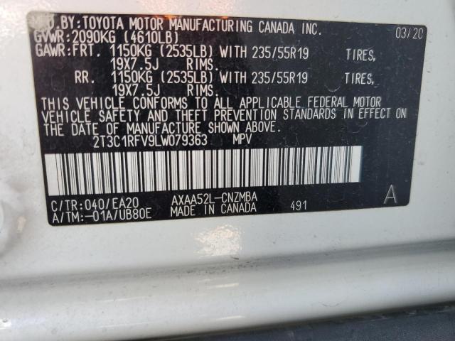 2020 TOYOTA RAV4 XLE P - 2T3C1RFV9LW079363