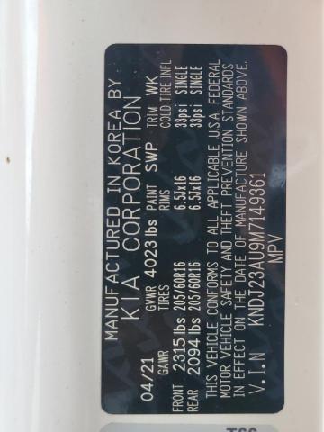 2021 KIA SOUL LX KNDJ23AU9M7149361