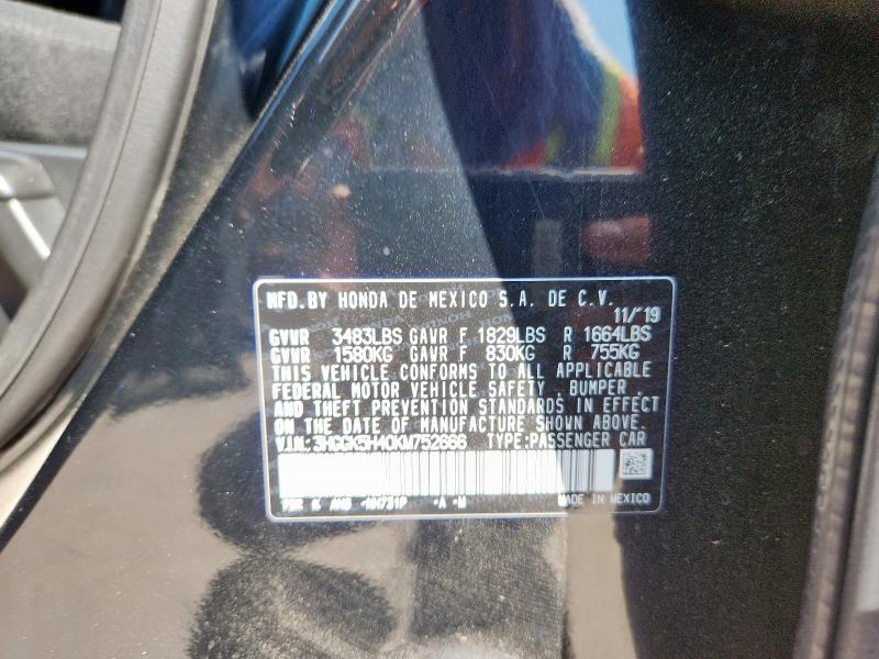 2019 HONDA FIT 3HGGK5H40KM752666