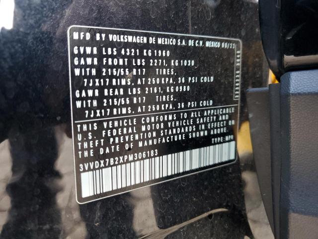 2023 VOLKSWAGEN TAOS S 3VVDX7B2XPM306183