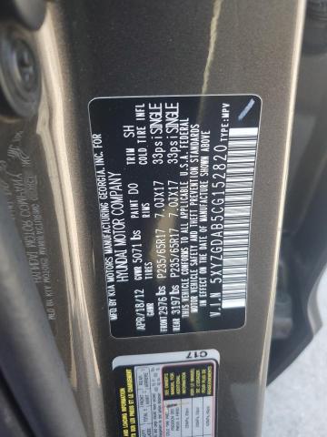 2012 HYUNDAI SANTA FE G - 5XYZGDAB5CG152820