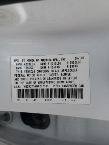 2016 HONDA ACCORD SPORT 1HGCR2F5XGA237585