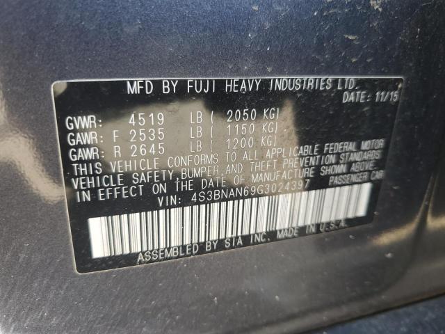 2016 SUBARU LEGACY 2.5 - 4S3BNAN69G3024397