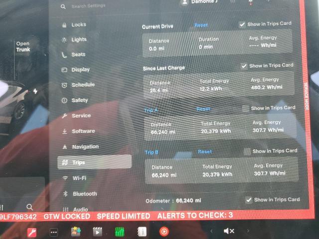 2020 TESLA MODEL 3 5YJ3E1EC9LF796342