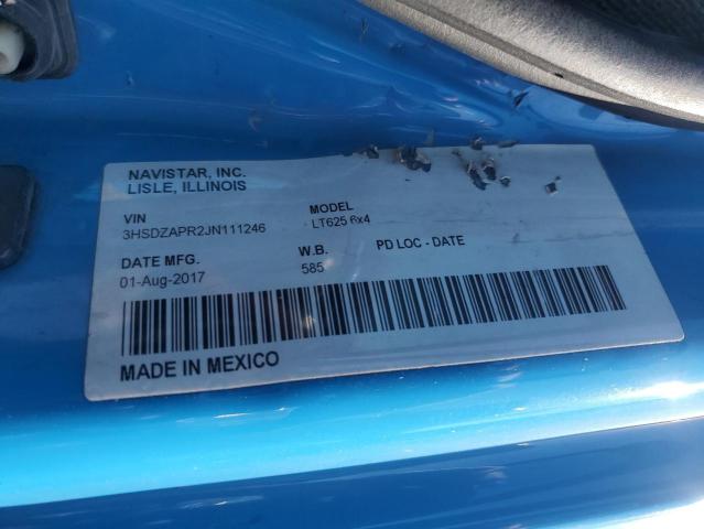 2018 INTERNATIONAL LT625 #3258959023