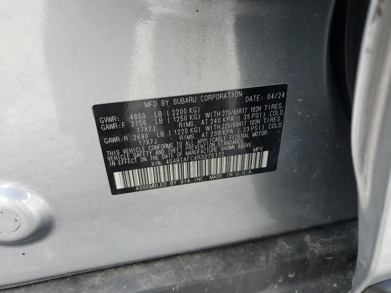 SUBARU OUTBACK PREMIUM