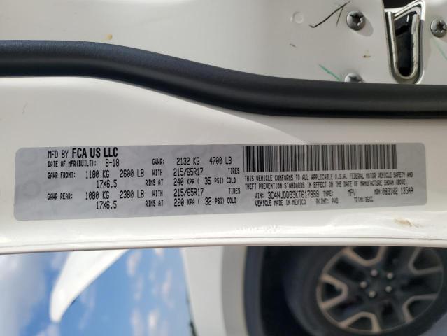 2019 JEEP COMPASS TR 3C4NJDDB3KT617999