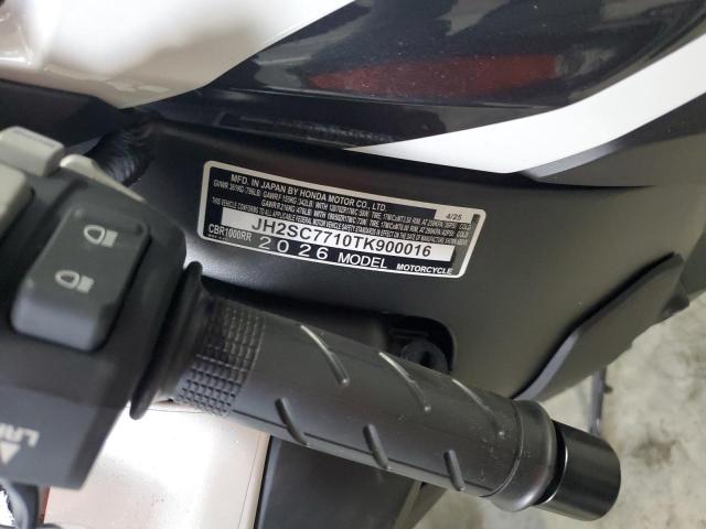 2026 HONDA CBR1000 RR JH2SC7710TK900016