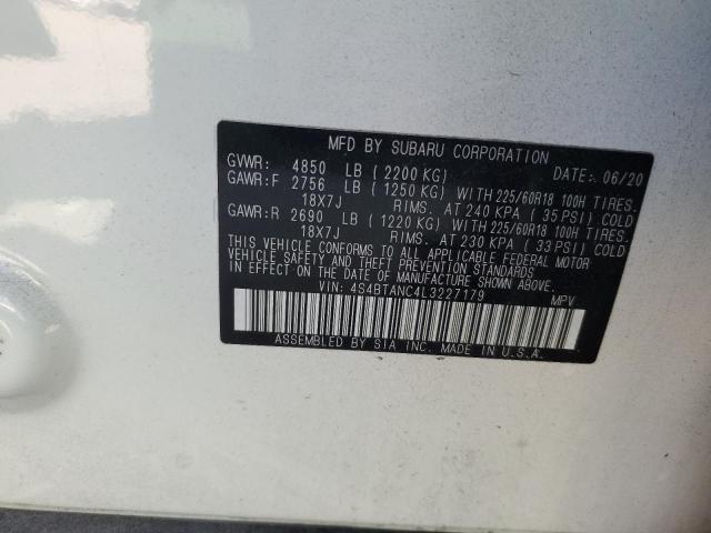 2020 SUBARU OUTBACK LI 4S4BTANC4L3227179