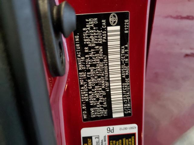 2017 TOYOTA CAMRY LE 4T1BF1FK6HU642647