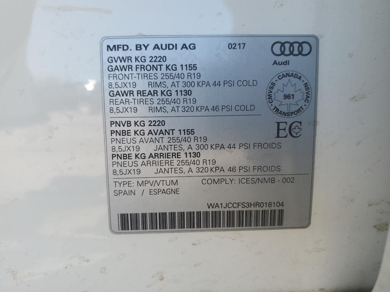 AUDI Q3 PREMIUM PLUS