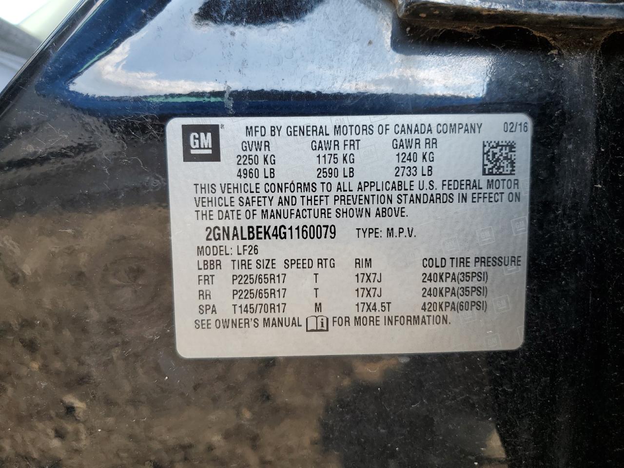 CHEVROLET EQUINOX LS