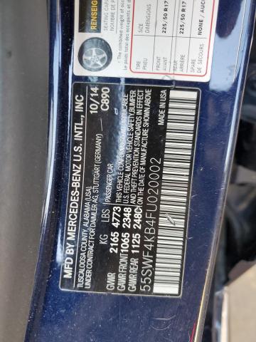 2015 MERCEDES-BENZ C 300 4MAT 55SWF4KB4FU020002