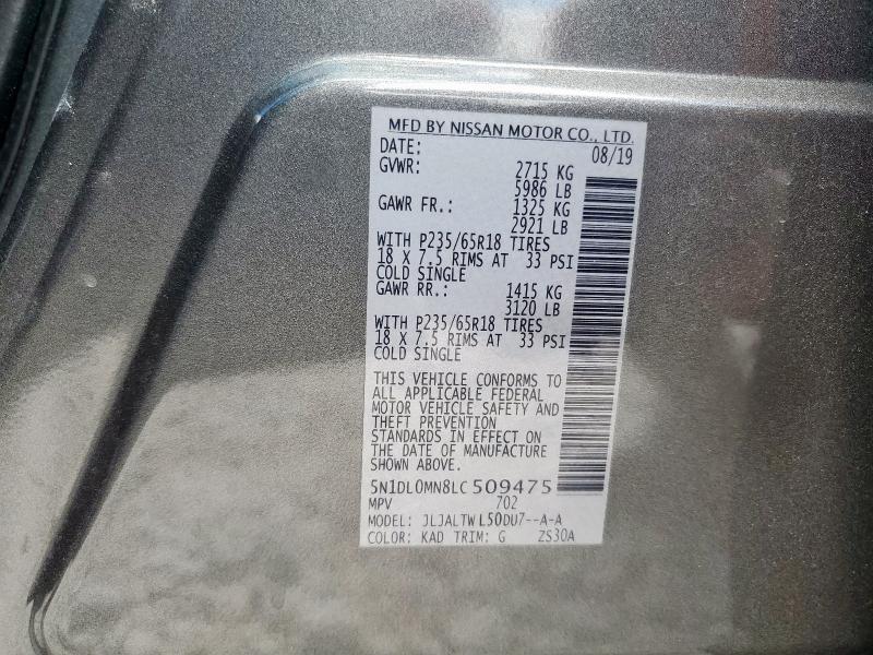 2020 INFINITI QX60 LUXE - 5N1DL0MN8LC509475