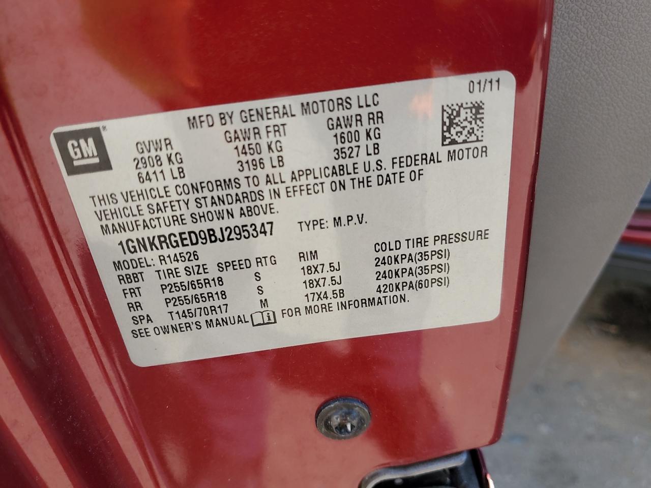 CHEVROLET TRAVERSE LT