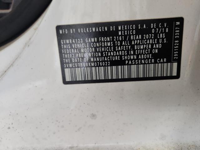 2019 VOLKSWAGEN JETTA S - 3VWC57BU8KM076022