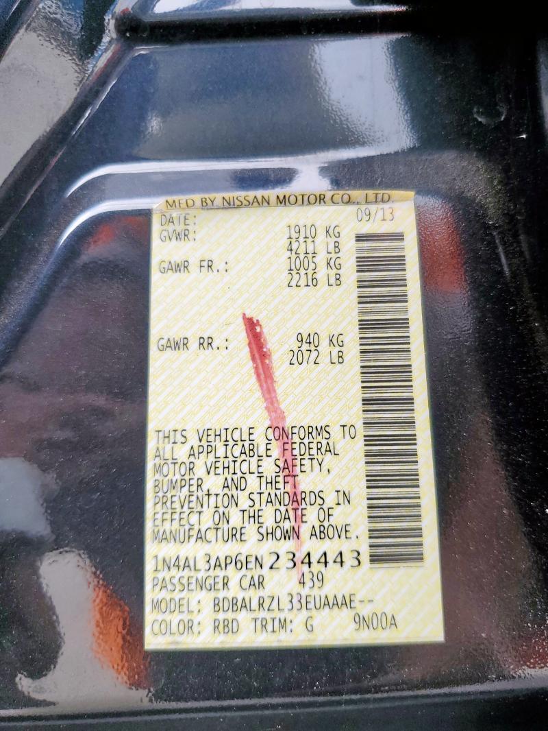 2014 NISSAN ALTIMA 2.5 #3308601511