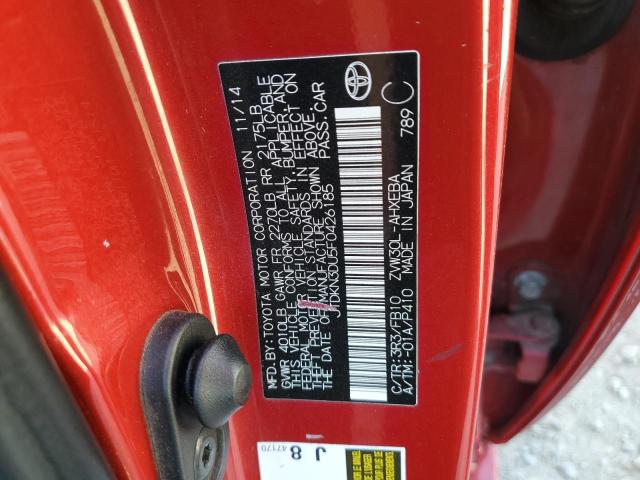 2015 TOYOTA PRIUS JTDKN3DU5F0426185